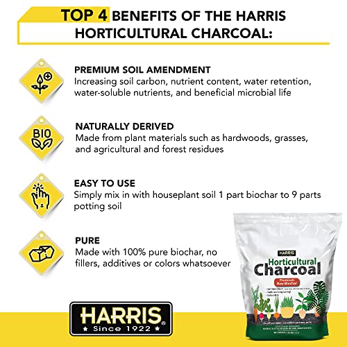 Harris Horticultural Charcoal, Premium Biochar Soil Amendment for Plan –  PlantZaddy
