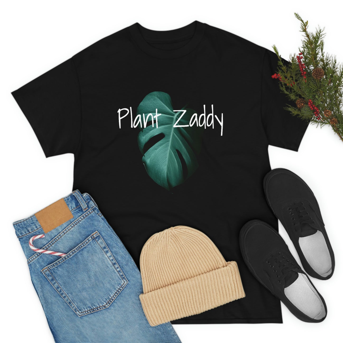 Plant Zaddy "Monstera Leaf" Unisex Heavy Cotton Tee
